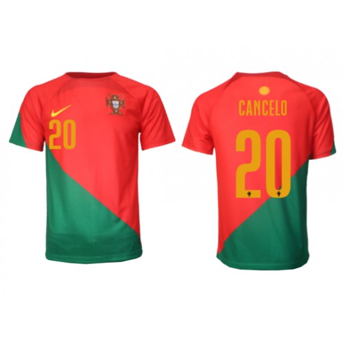 Portugal Joao Cancelo #20 Replica Home Shirt World Cup 2022 Short Sleeve